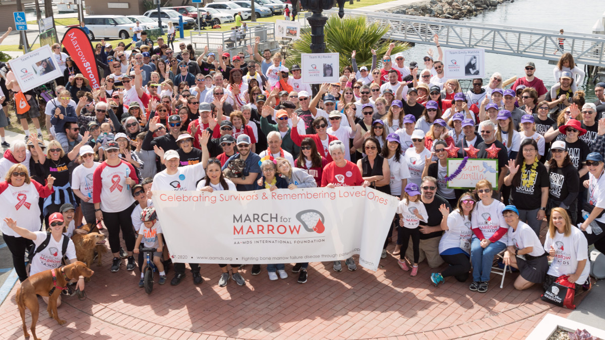 Introductory image: March for Marrow participants