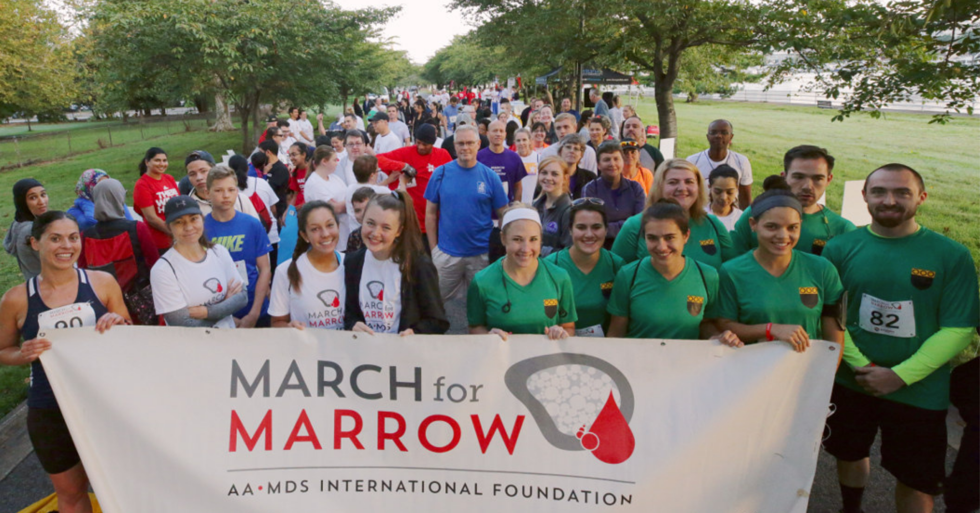 Introductory image: March for Marrow DC Participants