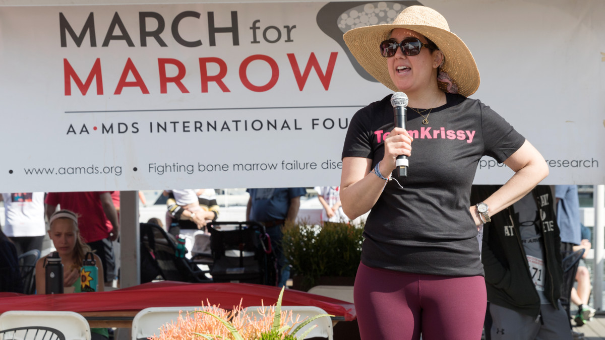 Introductory image: March for Marrow - Team Krissie