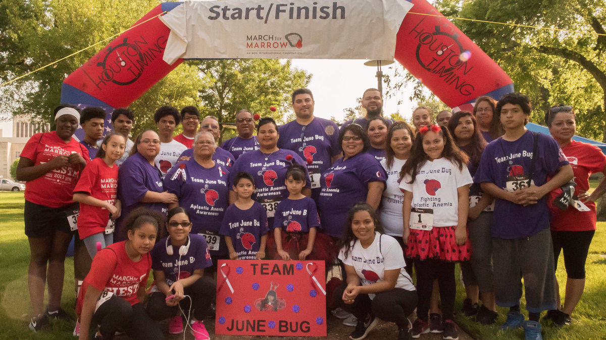 Introductory image: Team June Bug at the Houston 2018 March for Marrow walk
